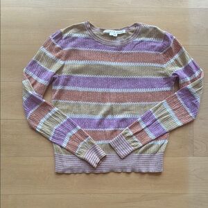 Veronica Beard Women's Striped Sweater - Purple, Tan, and Cream - XS